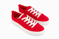 SODA RED CANVAS PLATFORM SNEAKERS