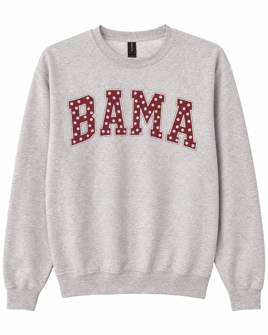 Bama Girl Polka Dot Sweatshirt – Gray