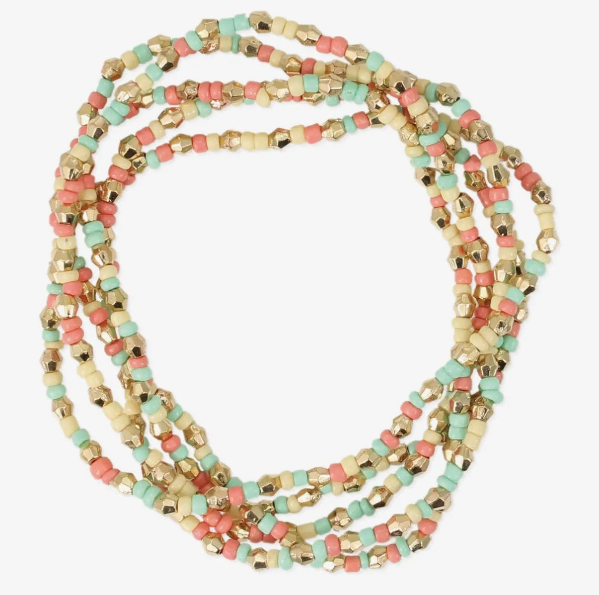 Peaches & Cream Bead
Bracelet Set
