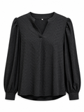 After Hours Puff Sleeve Blouse – Black