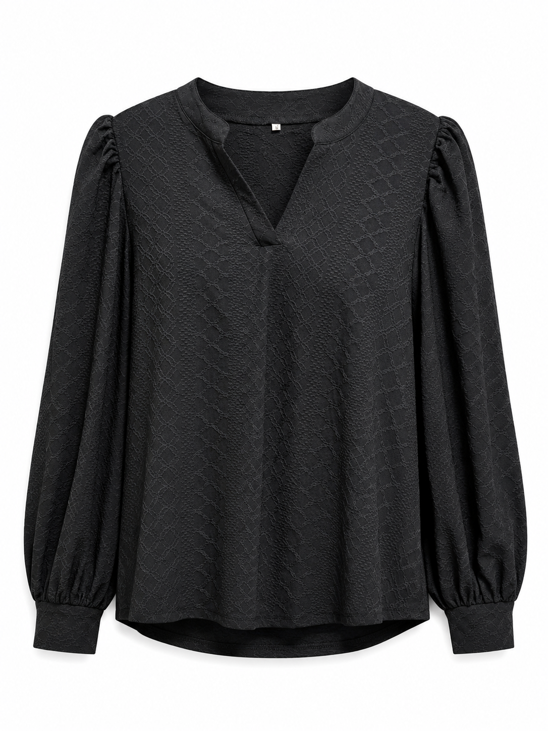 After Hours Puff Sleeve Blouse – Black
