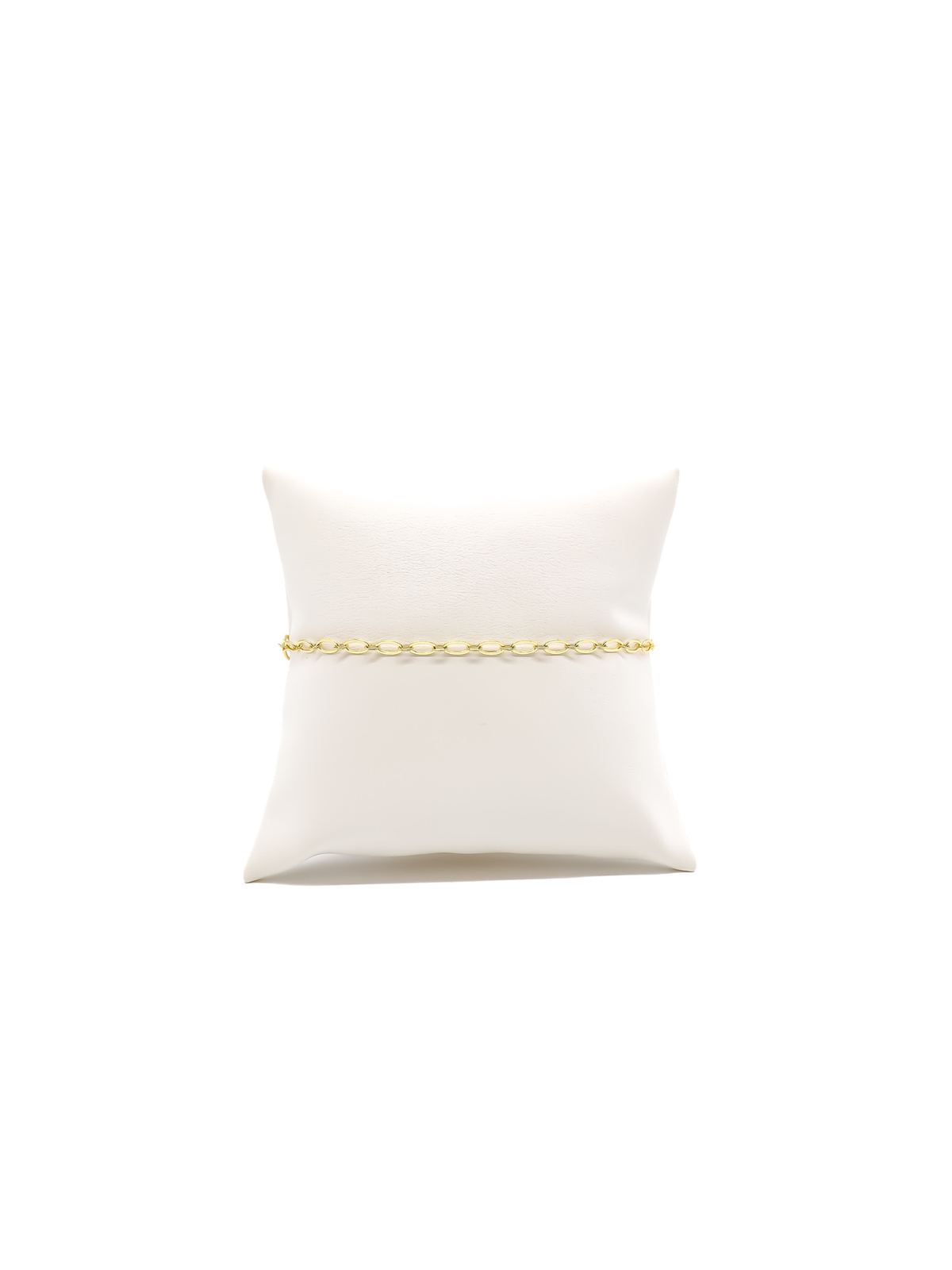 Gold Christie Chain Charm Bracelet: 7.5" (Large)