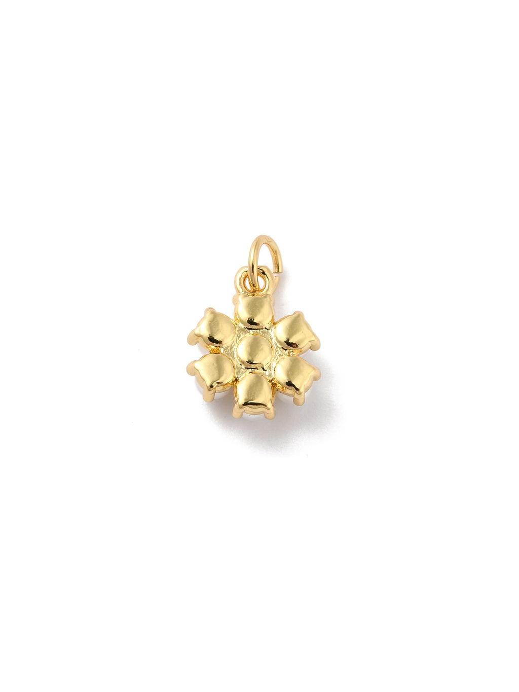 Gold Pearl Flower Charm
