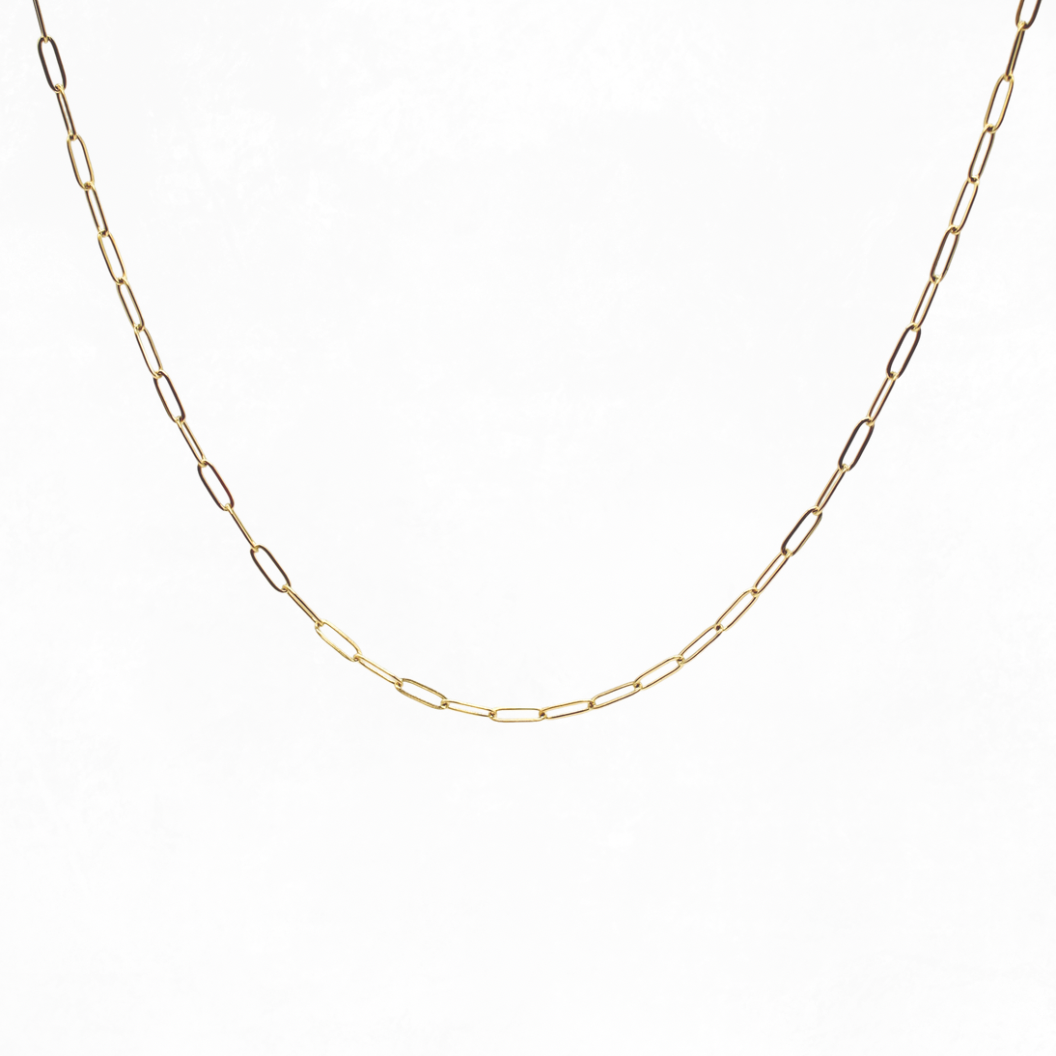 Gold Storyline Necklace | Waterproof, Hypoallergenic & Tarnish Resistant: 18"